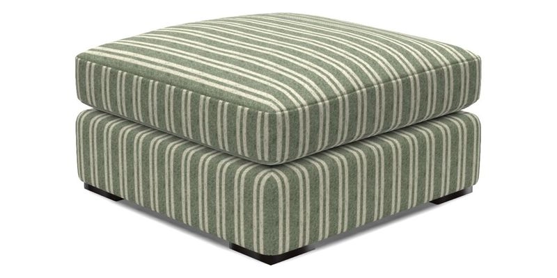 Stockbridge Combi Footstool in Two Tone Plain Biscuit