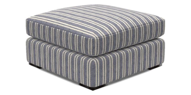 Stockbridge Combi Footstool in Two Tone Plain Biscuit