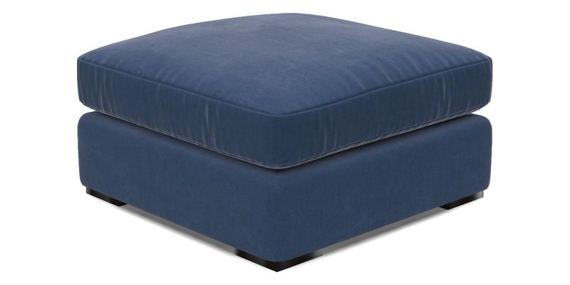 Stockbridge Combi Footstool in Two Tone Plain Biscuit
