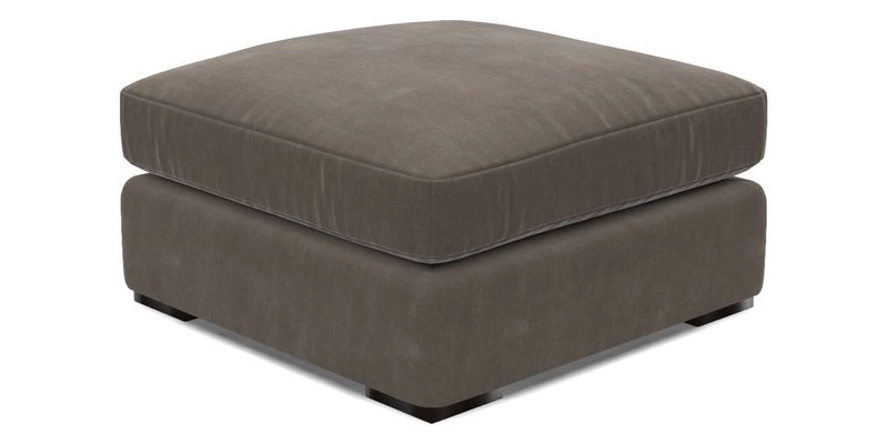 Stockbridge Combi Footstool in Two Tone Plain Biscuit