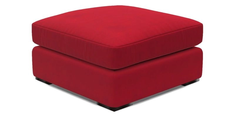 Stockbridge Combi Footstool in Two Tone Plain Biscuit