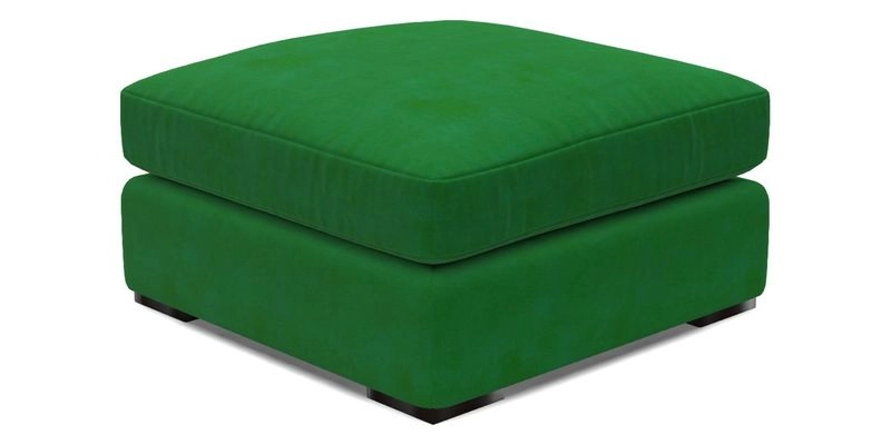 Stockbridge Combi Footstool in Two Tone Plain Biscuit