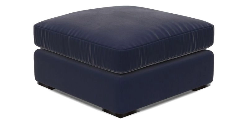 Stockbridge Combi Footstool in Two Tone Plain Biscuit