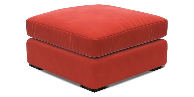 Stockbridge Combi Footstool in Two Tone Plain Biscuit