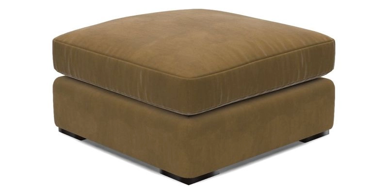 Stockbridge Combi Footstool in Two Tone Plain Biscuit