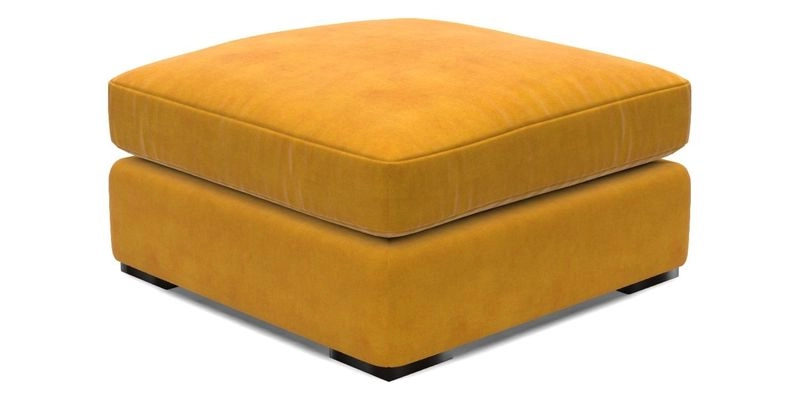 Stockbridge Combi Footstool in Two Tone Plain Biscuit