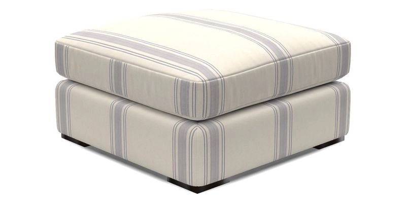 Stockbridge Combi Footstool in Two Tone Plain Biscuit