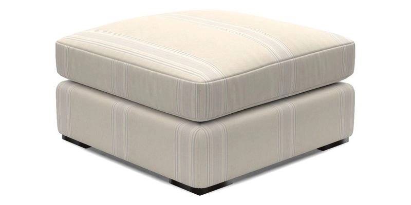 Stockbridge Combi Footstool in Two Tone Plain Biscuit