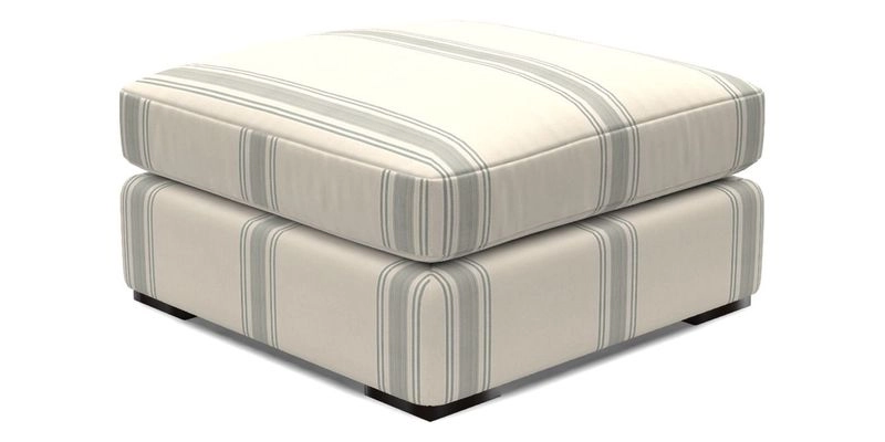 Stockbridge Combi Footstool in Two Tone Plain Biscuit