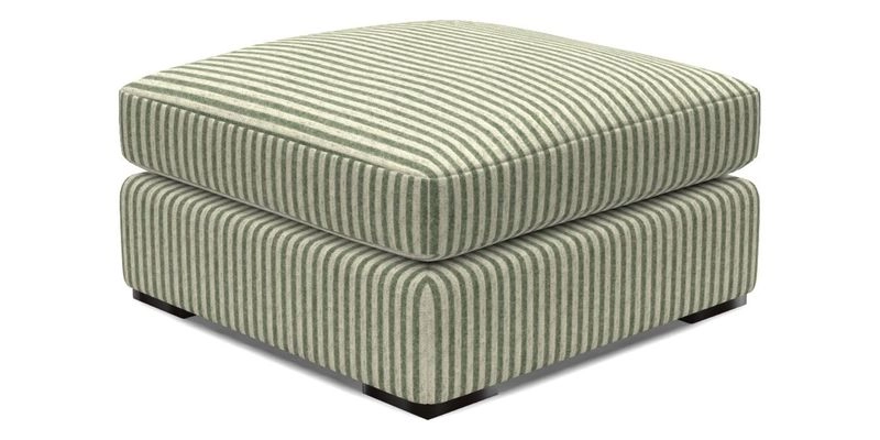 Stockbridge Combi Footstool in Two Tone Plain Biscuit
