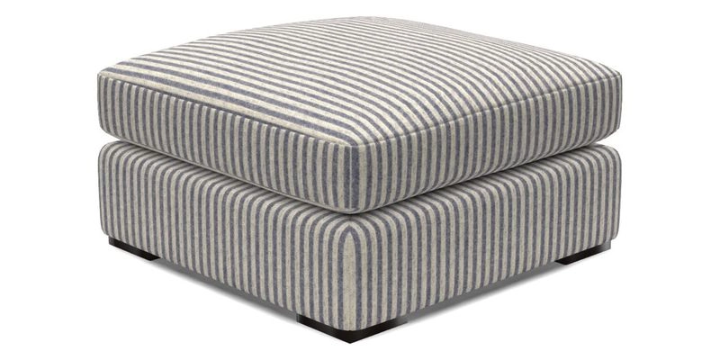 Stockbridge Combi Footstool in Two Tone Plain Biscuit