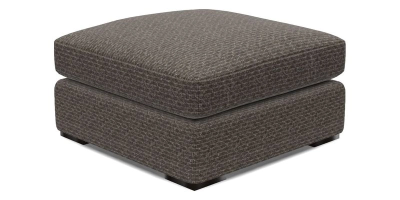 Stockbridge Combi Footstool in Two Tone Plain Biscuit
