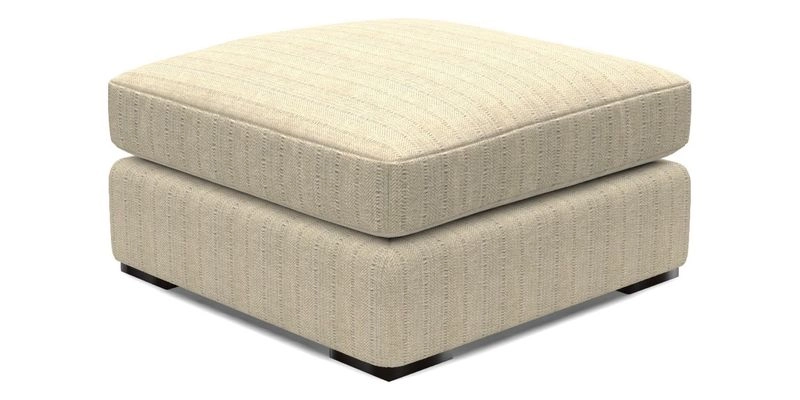 Stockbridge Combi Footstool in Two Tone Plain Biscuit
