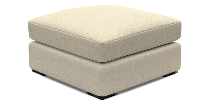 Stockbridge Combi Footstool in Two Tone Plain Biscuit