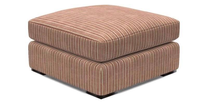 Stockbridge Combi Footstool in Two Tone Plain Biscuit