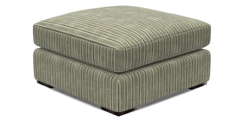 Stockbridge Combi Footstool in Two Tone Plain Biscuit