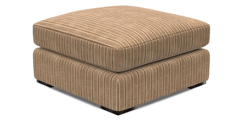Stockbridge Combi Footstool in Two Tone Plain Biscuit