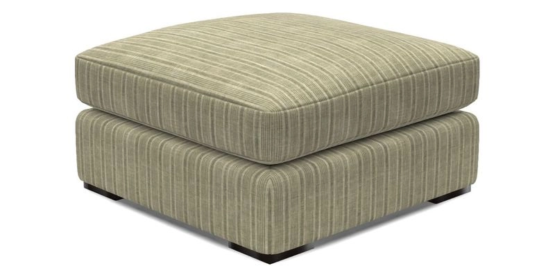 Stockbridge Combi Footstool in Two Tone Plain Biscuit