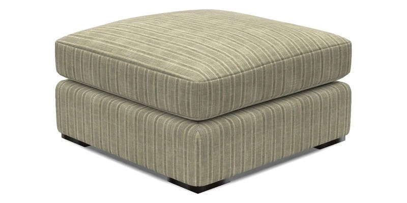 Stockbridge Combi Footstool in Two Tone Plain Biscuit