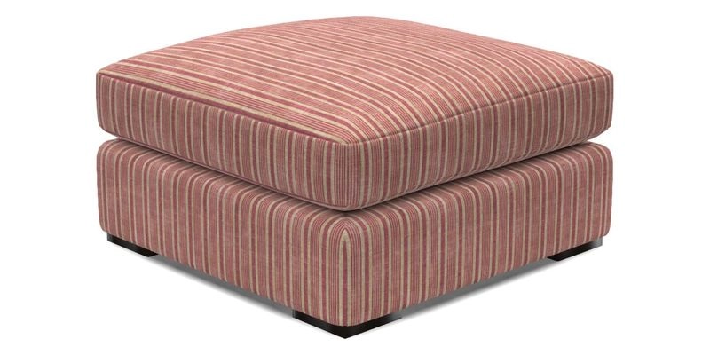 Stockbridge Combi Footstool in Two Tone Plain Biscuit