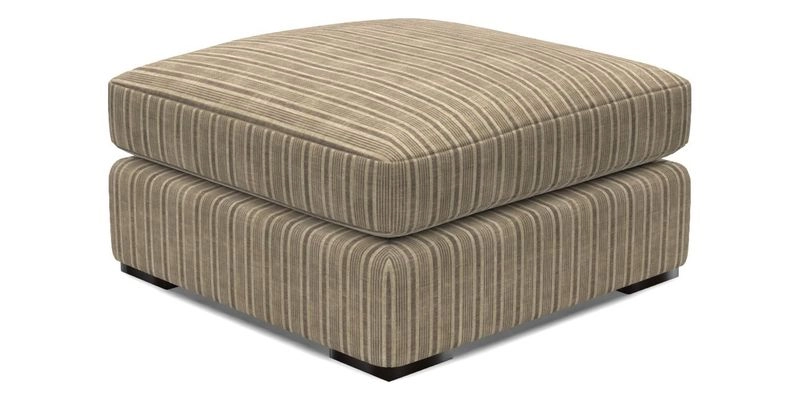 Stockbridge Combi Footstool in Two Tone Plain Biscuit