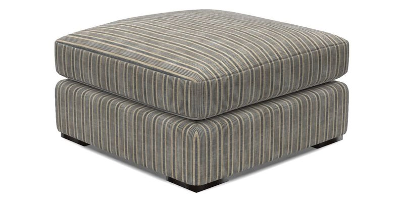 Stockbridge Combi Footstool in Two Tone Plain Biscuit
