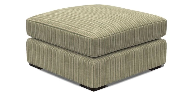 Stockbridge Combi Footstool in Two Tone Plain Biscuit