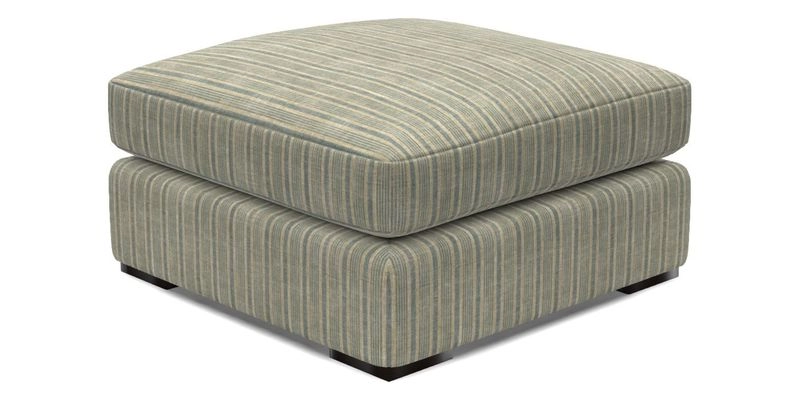 Stockbridge Combi Footstool in Two Tone Plain Biscuit