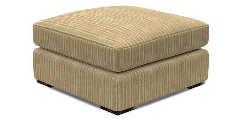 Stockbridge Combi Footstool in Two Tone Plain Biscuit