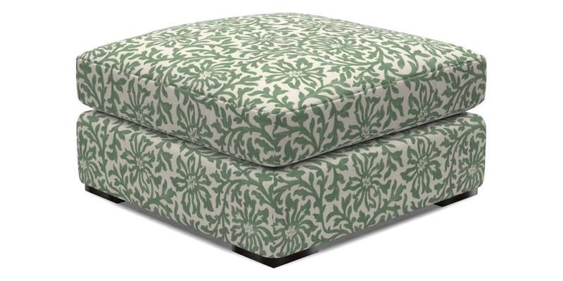 Stockbridge Combi Footstool in Two Tone Plain Biscuit