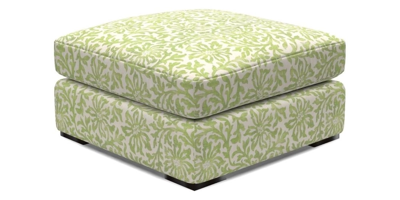 Stockbridge Combi Footstool in Two Tone Plain Biscuit