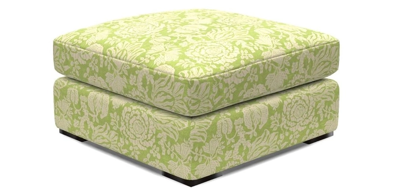Stockbridge Combi Footstool in Two Tone Plain Biscuit