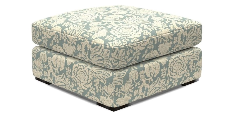 Stockbridge Combi Footstool in Two Tone Plain Biscuit