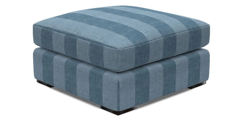 Stockbridge Combi Footstool in Two Tone Plain Biscuit
