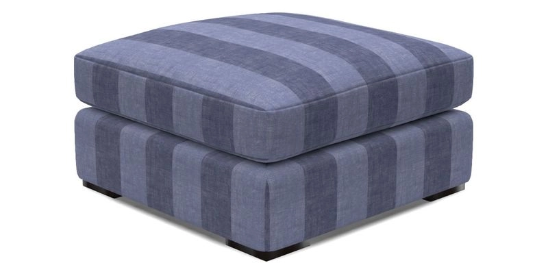 Stockbridge Combi Footstool in Two Tone Plain Biscuit