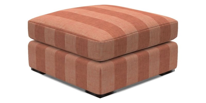 Stockbridge Combi Footstool in Two Tone Plain Biscuit