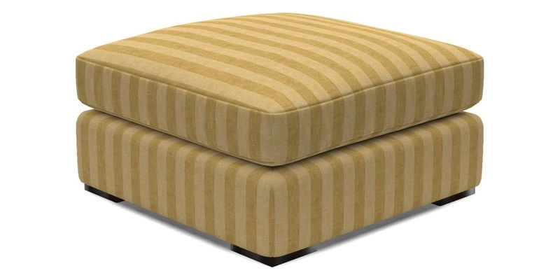 Stockbridge Combi Footstool in Two Tone Plain Biscuit