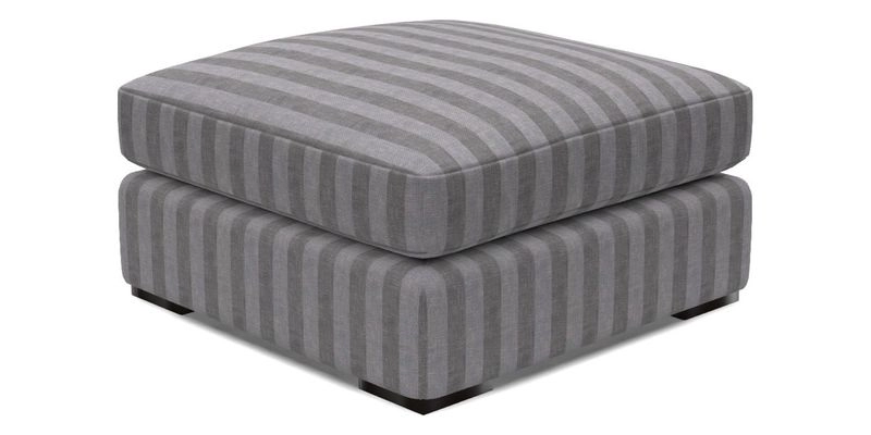 Stockbridge Combi Footstool in Two Tone Plain Biscuit