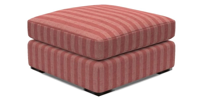 Stockbridge Combi Footstool in Two Tone Plain Biscuit