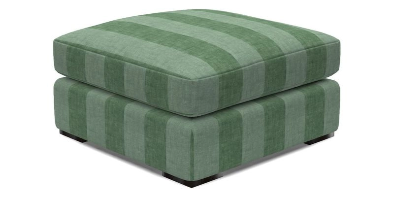 Stockbridge Combi Footstool in Two Tone Plain Biscuit