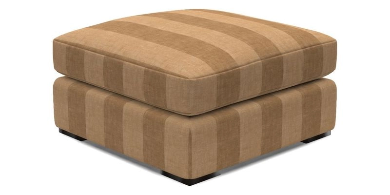 Stockbridge Combi Footstool in Two Tone Plain Biscuit