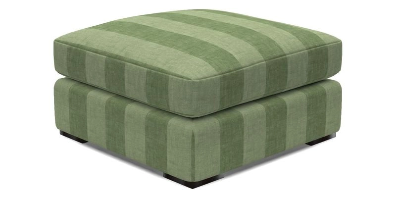 Stockbridge Combi Footstool in Two Tone Plain Biscuit