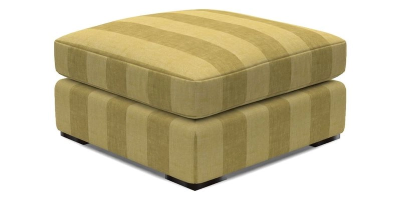 Stockbridge Combi Footstool in Two Tone Plain Biscuit