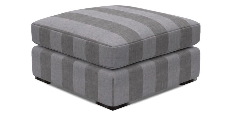 Stockbridge Combi Footstool in Two Tone Plain Biscuit