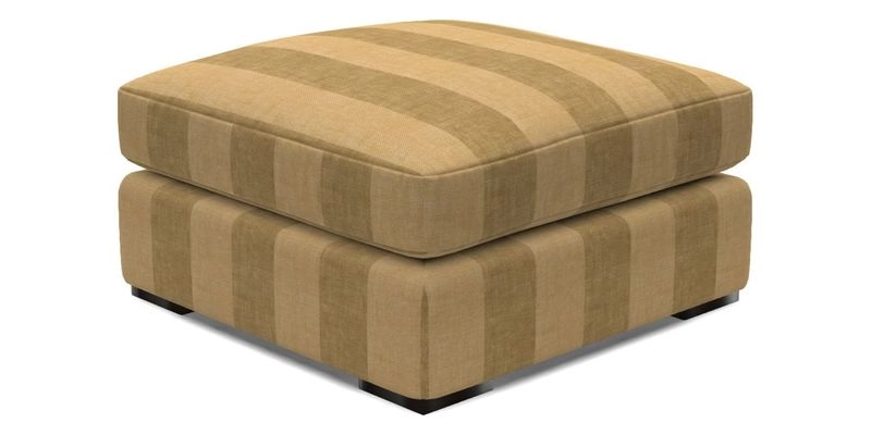 Stockbridge Combi Footstool in Two Tone Plain Biscuit