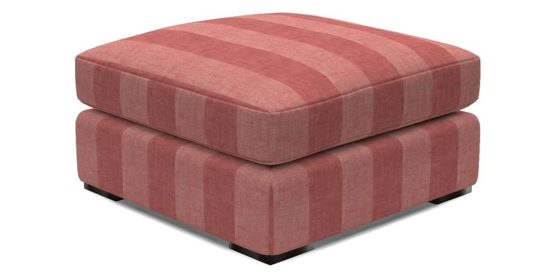 Stockbridge Combi Footstool in Two Tone Plain Biscuit