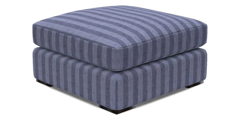 Stockbridge Combi Footstool in Two Tone Plain Biscuit