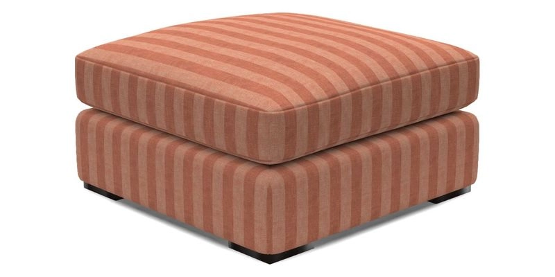 Stockbridge Combi Footstool in Two Tone Plain Biscuit
