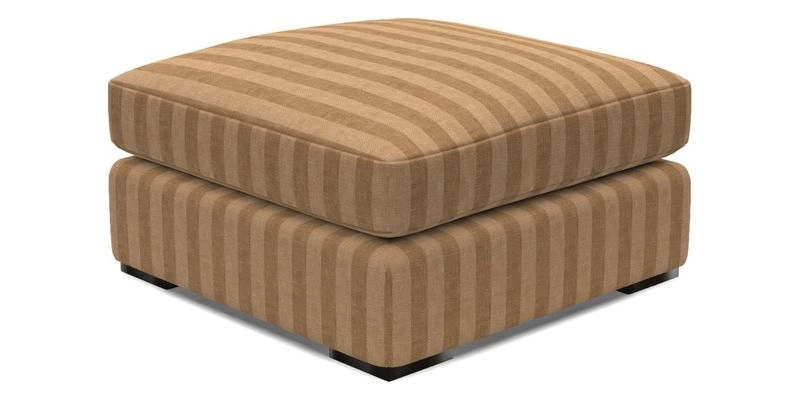 Stockbridge Combi Footstool in Two Tone Plain Biscuit
