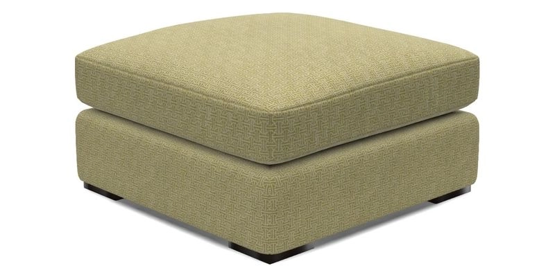 Stockbridge Combi Footstool in Two Tone Plain Biscuit